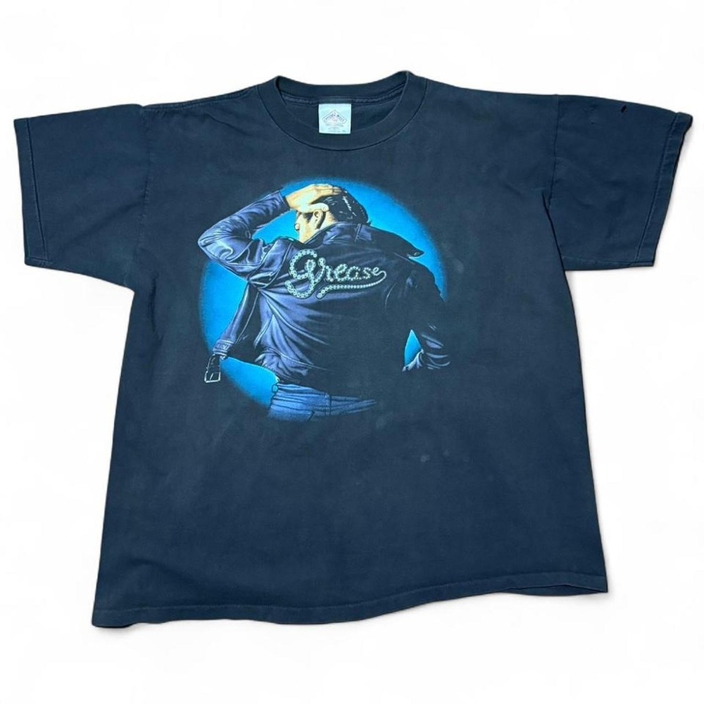 Vintage 90s Grease Movie Cult Classic John Travolta Musical Promo T-shirt
